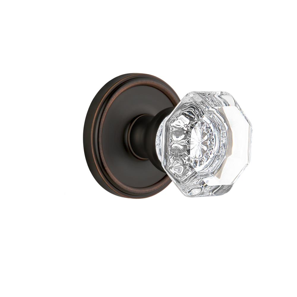 Grandeur by Nostalgic Warehouse GEOCHM Privacy Knob - Georgetown Rosette with Chambord Knob in Timeless Bronze